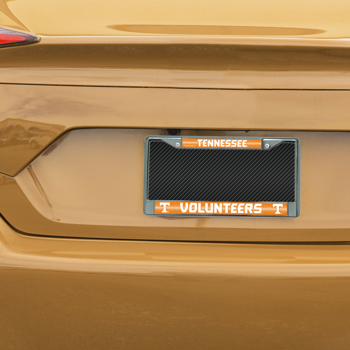 NCAA Tennessee Volunteers Chrome Glitter License Plate Frame Fan Gear NCAA Tennessee Volunteers