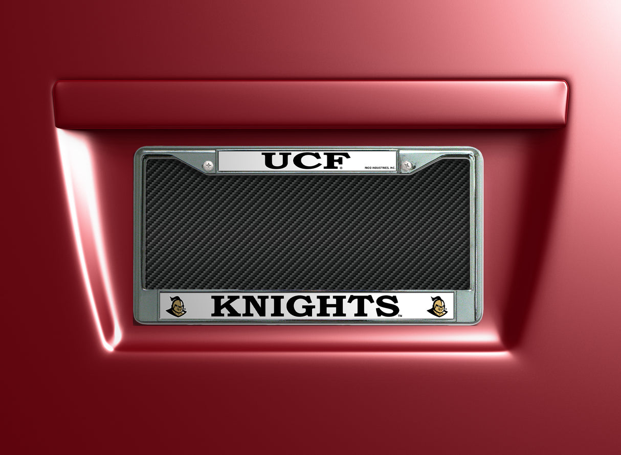 NCAA Central Florida Knights - UCF Chrome License Plate Frame Fan Gear NCAA Central Florida Knights