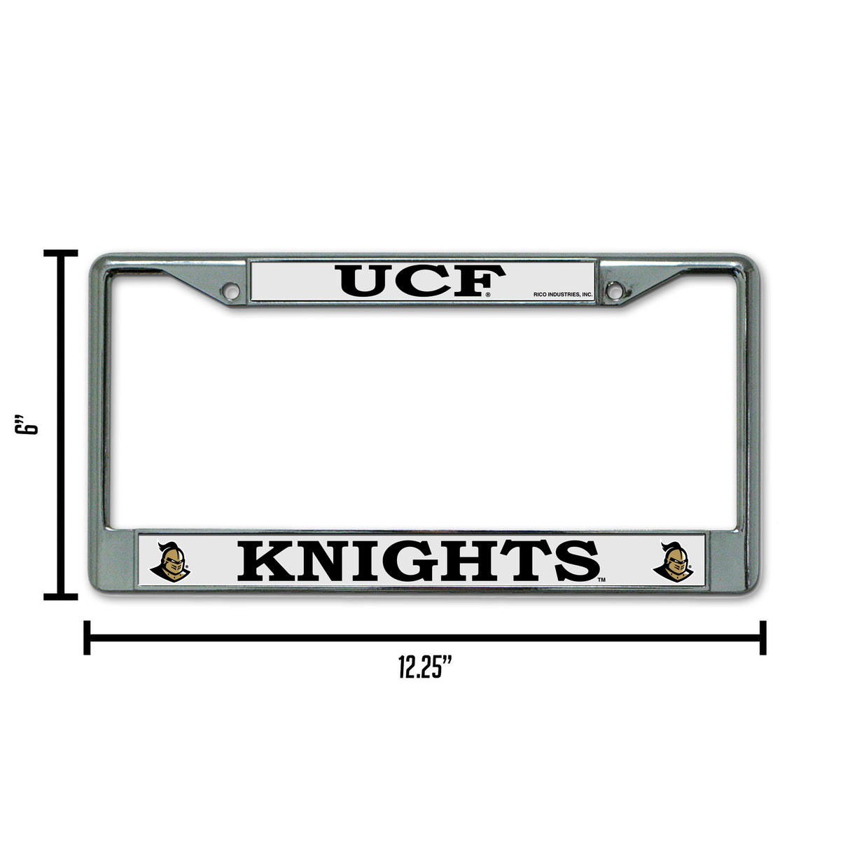 NCAA Central Florida Knights - UCF Chrome License Plate Frame Fan Gear NCAA Central Florida Knights