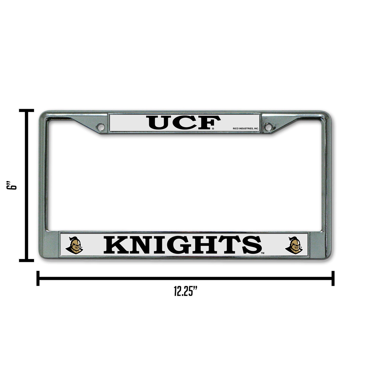 NCAA Central Florida Knights - UCF Chrome License Plate Frame Fan Gear NCAA Central Florida Knights