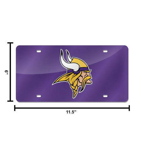 NFL Minnesota Vikings Laser Cut Automobile Tag Fan Gear NFL Minnesota Vikings