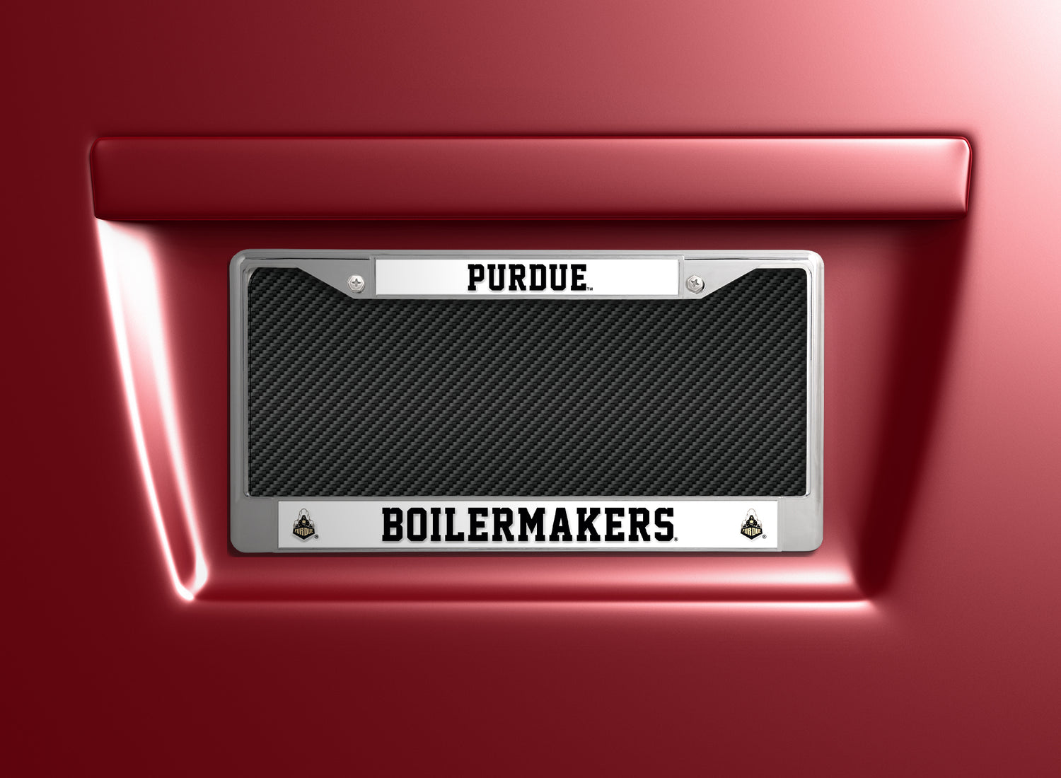 NCAA Purdue Boilermakers Chrome License Plate Frame Fan Gear NCAA Purdue Boilermakers