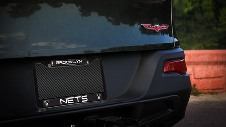NBA Brooklyn Nets Black Chrome License Plate Frame Fan Gear NBA Brooklyn Nets