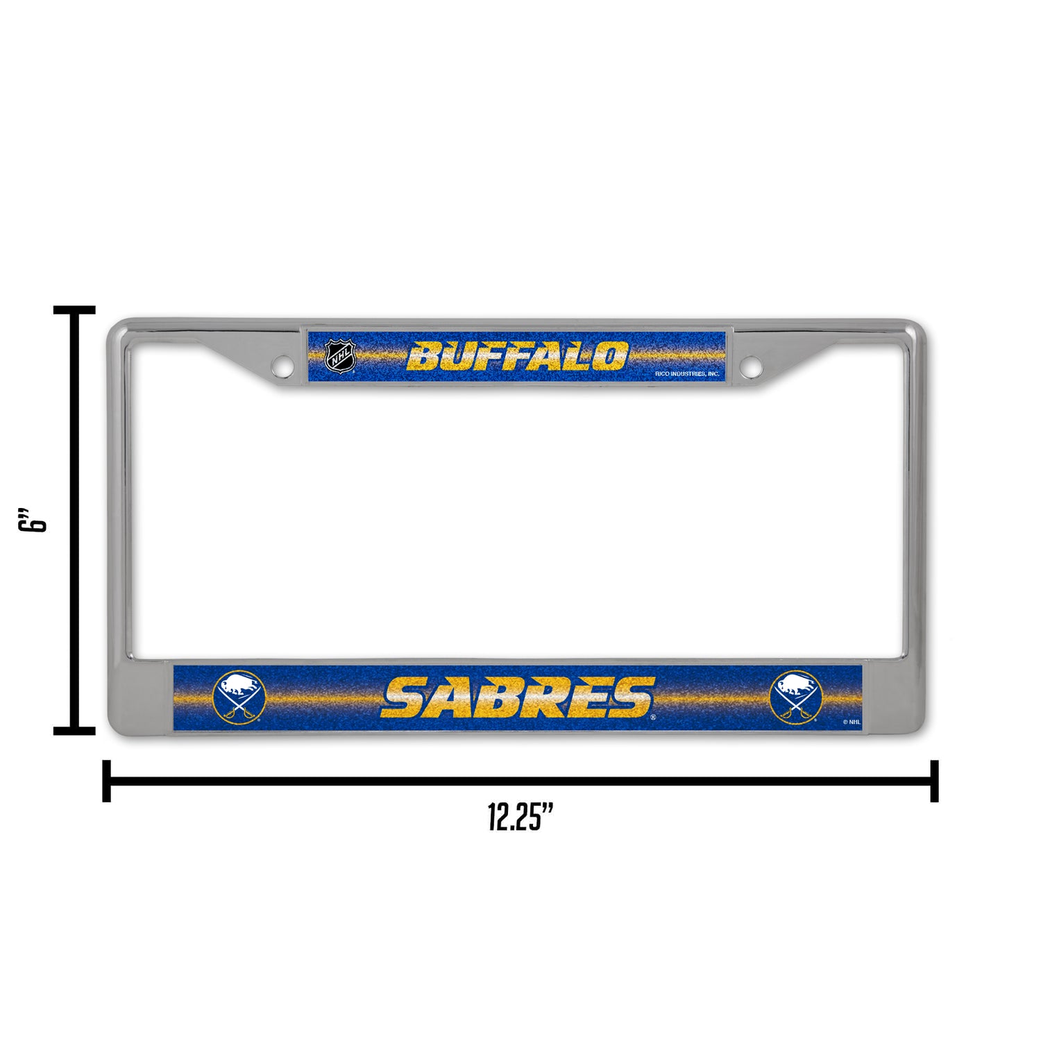 NBA Brooklyn Nets Chrome Glitter License Plate Frame Fan Gear NBA Brooklyn Nets