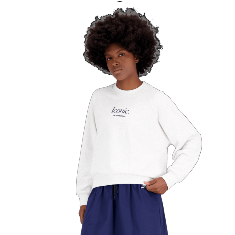 New Balance Women's Athletics Icono-Graphic Crew Sweatshirt Womens Apparel Sweatshirts & Fleece
