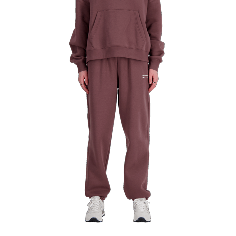 New Balance Women's Linear Heritage Brushed Back Fleece Sweatpant Womens Apparel Pants & Sweatpants