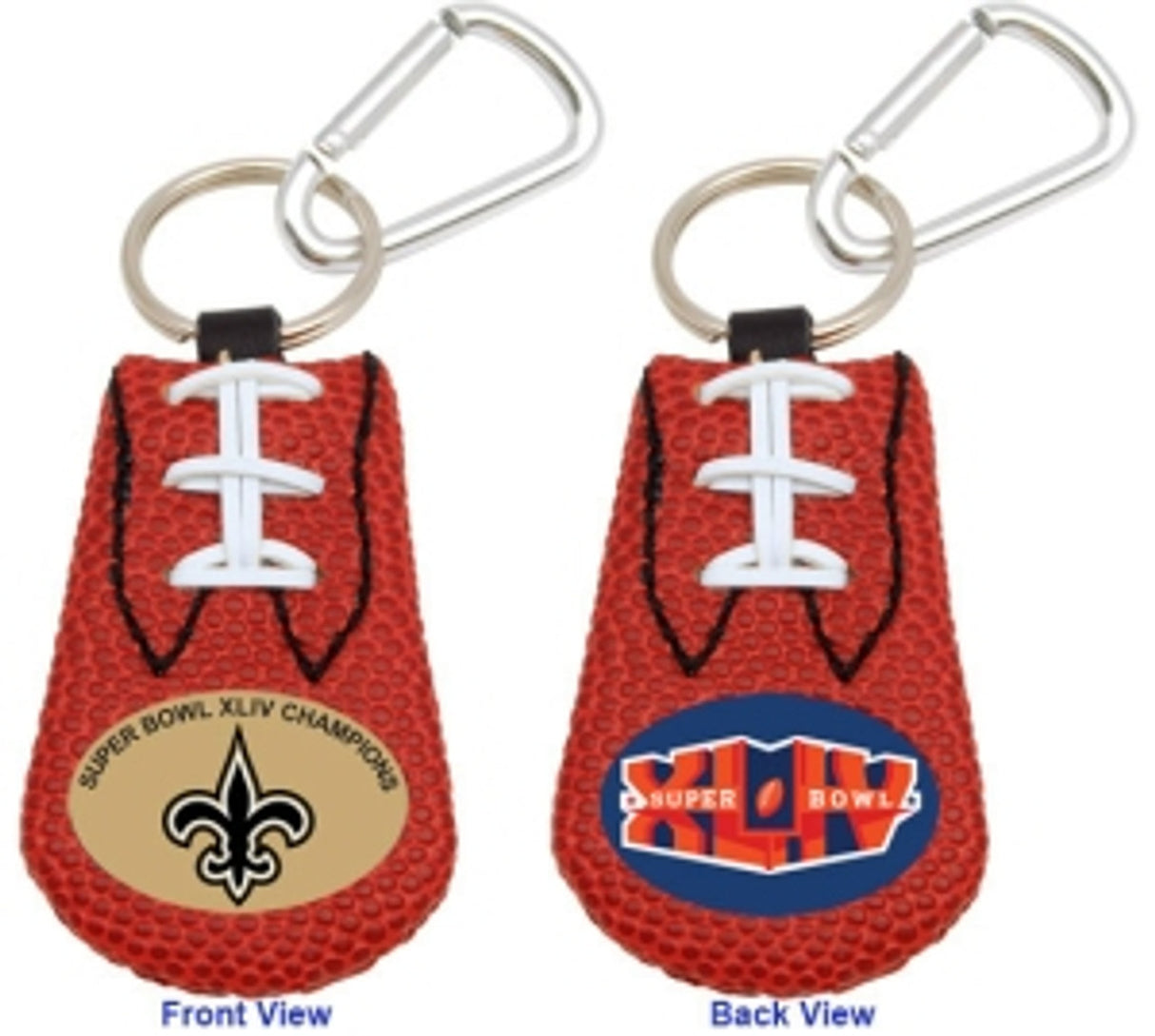 Gamewear New Orleans Saints Super Bowl 44 Champs Classic Football Keychain Fan Gear NFL New Orleans Saints