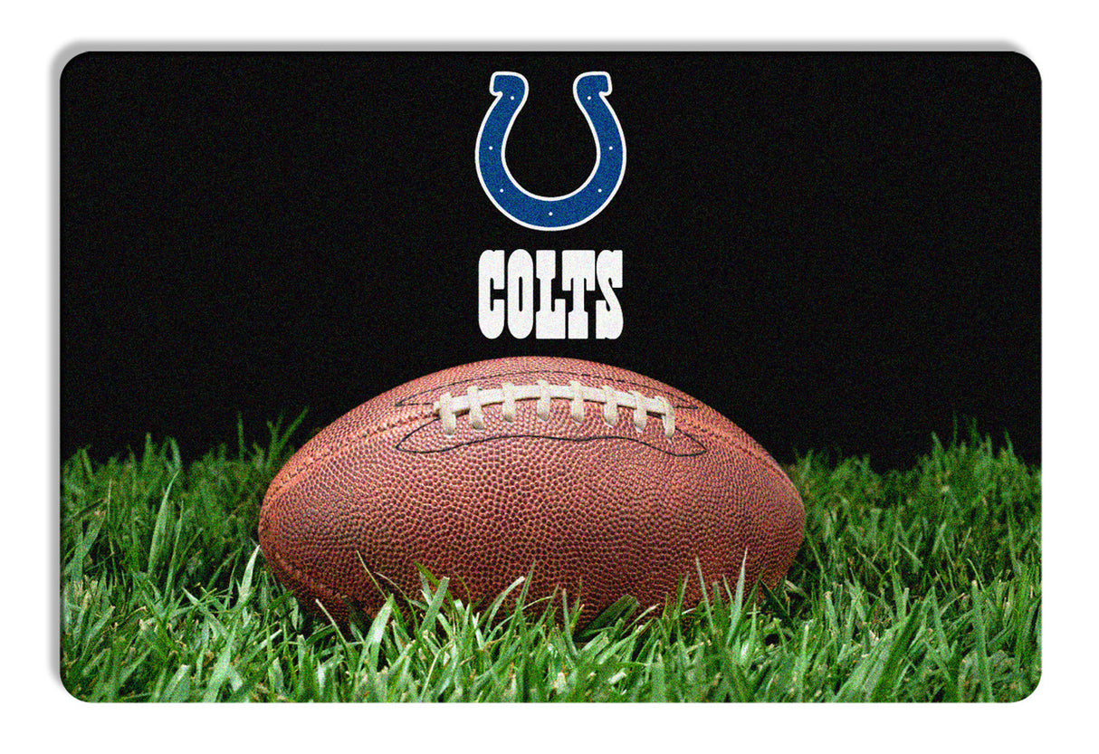 Gamewear Indianapolis Colts Classic NFL Football Pet Bowl Mat Size Large Fan Gear NFL Indianapolis Colts