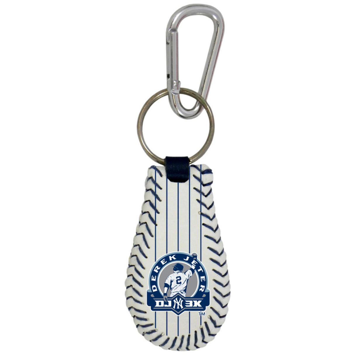 Gamewear New York Yankees Derek Jeter DJ3K Pinstripe Baseball Keychain Fan Gear MLB New York Yankees