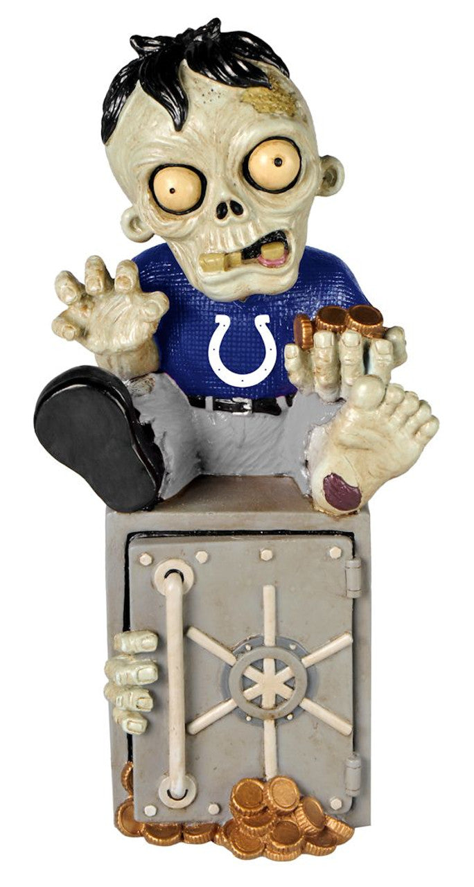 Forever Collectibles Indianapolis Colts Zombie Bank Figurine Fan Gear NFL Indianapolis Colts