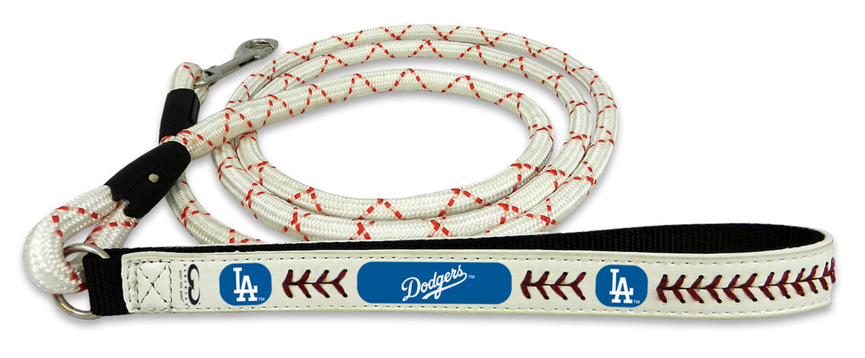 Gamewear Los Angeles Dodgers Leather Chain Baseball Pet Leash Size Medium Fan Gear MLB Los Angeles Dodgers