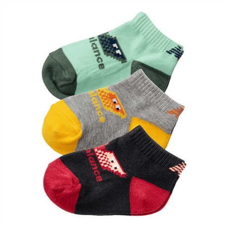 New Balance Youth Relentless Low Cut Socks 3 Pack Unisex Accessories Socks