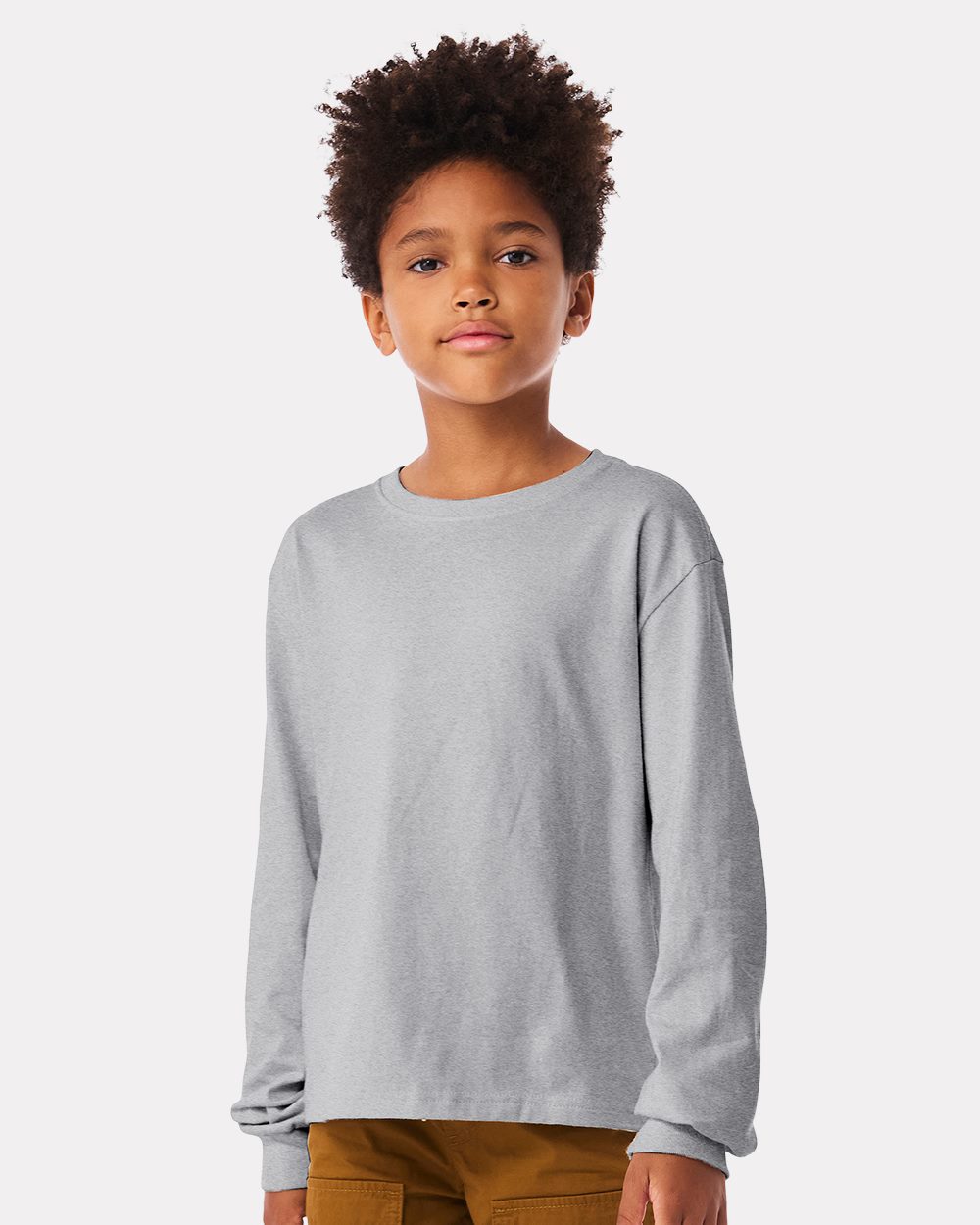 BELLA + CANVAS Youth 6oz. Heavyweight Long Sleeve Tee 1/2 BC3511Y Youth Apparel Shirts & Tops