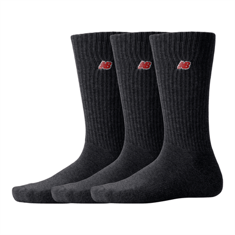 New Balance Patch Logo Crew 3 Pairs Unisex Accessories Socks