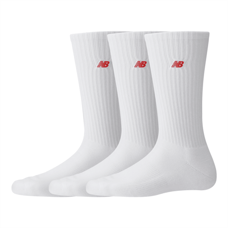 New Balance Patch Logo Crew 3 Pairs Unisex Accessories Socks