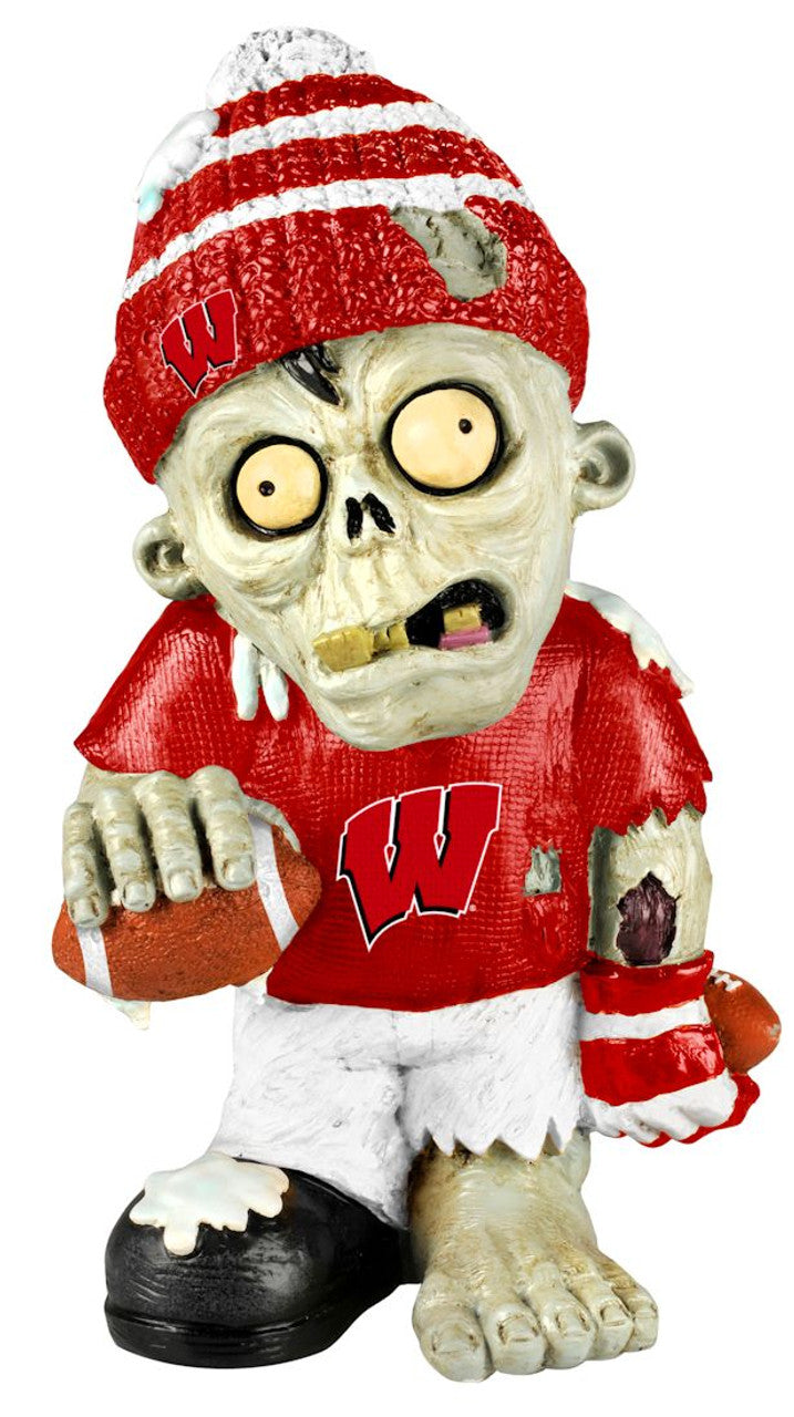 Forever Collectibles Wisconsin Badgers Thematic Zombie Figurine Fan Gear NCAA Wisconsin Badgers
