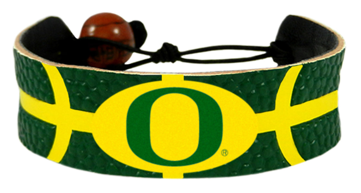 Gamewear Oregon Ducks Team Color Basketball Bracelet Fan Gear NCAA Oregon Ducks
