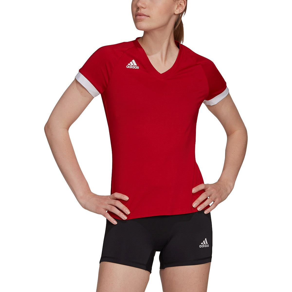 adidas Women's Quickset Short Sleeve Volleyball Jersey Volleyball Apparel All