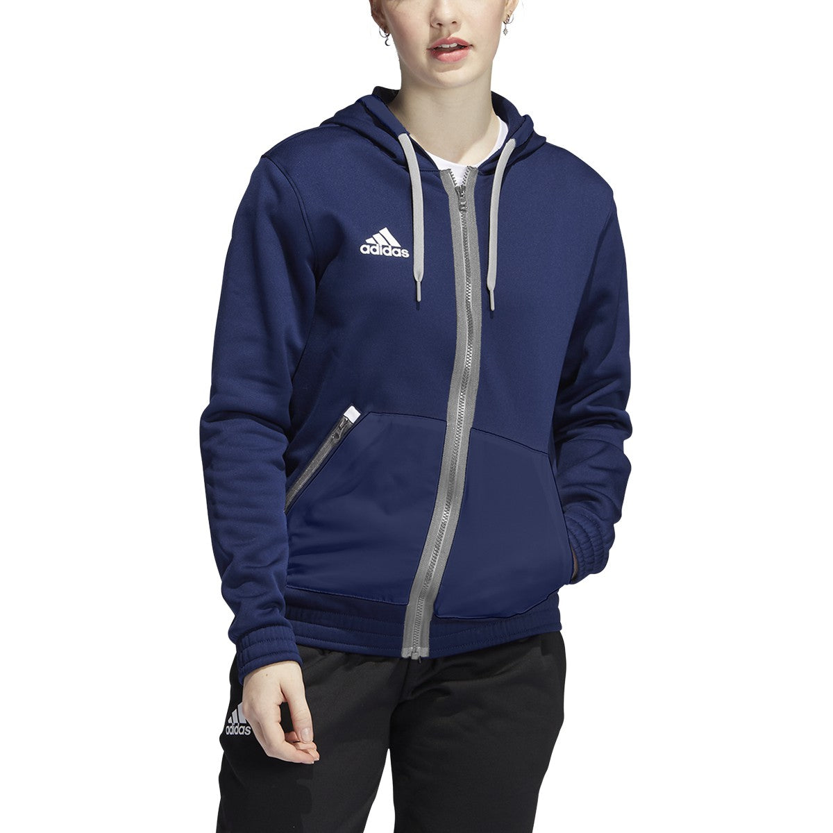 adidas Women's Team Issue Full Zip Hoodie Womens Apparel Sweatshirts & Fleece