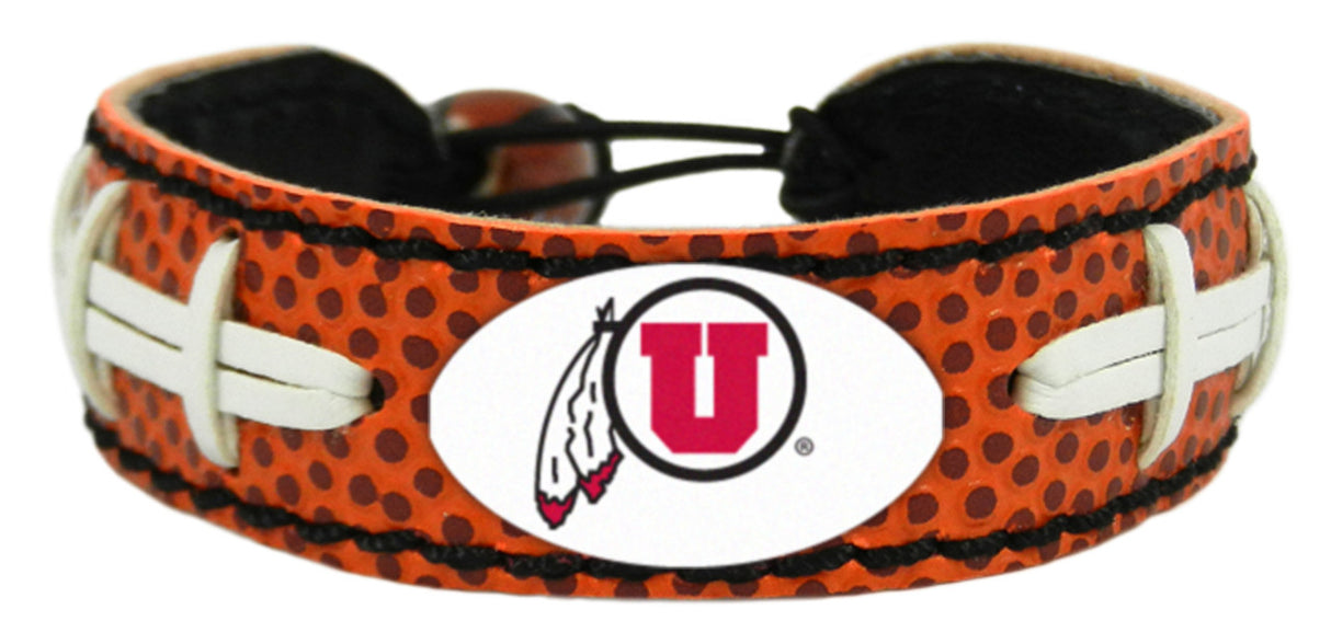 Gamewear Utah Utes Classic Football Bracelet Fan Gear NCAA Utah Utes