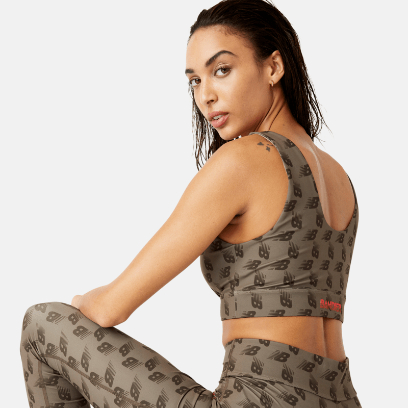 New Balance Women's Bandier Monogram Bra Womens Apparel Bras & Underwear