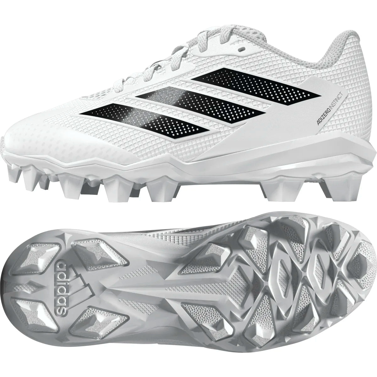 adidas Youth Adizero Instinct Molded Rubber Baseball Cleats Baseball Footwear Youth