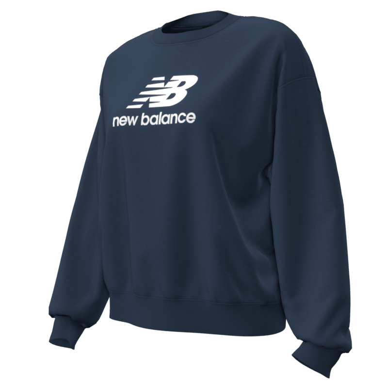 New Balance Women's Sport Essentials French Terry Logo Crew Womens Apparel Sweatshirts & Fleece