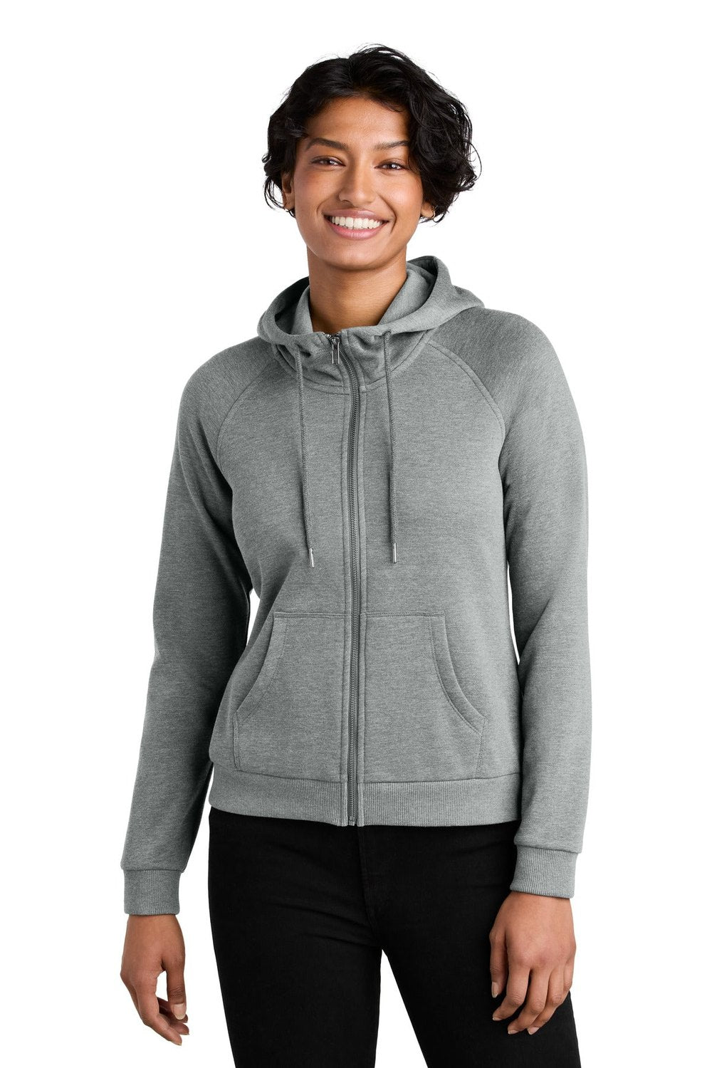 AllMade Women's Organic CVC Fleece Full-Zip Hoodie AL5003 Womens Apparel Sweatshirts & Fleece