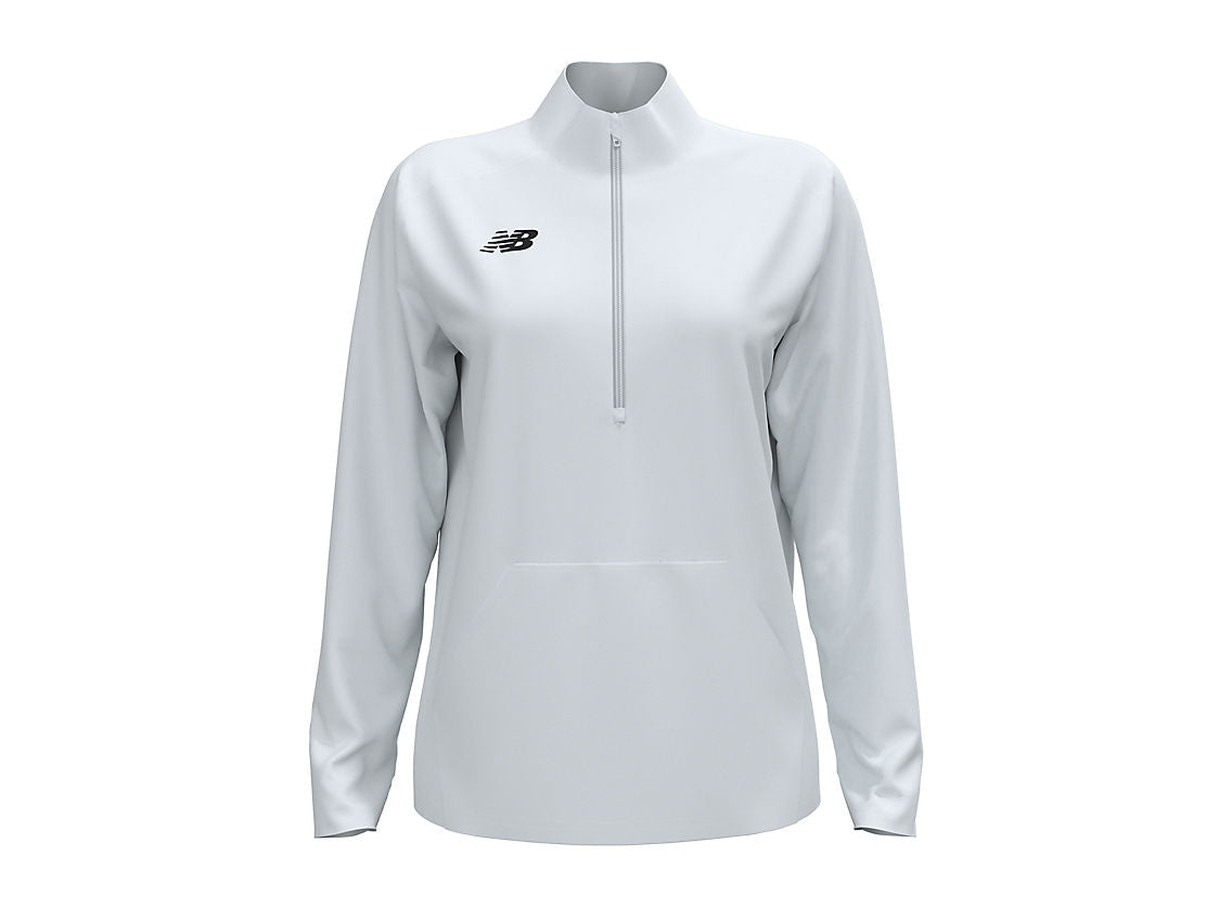 New Balance Women's Midfield Half Zip Womens Apparel Sweatshirts & Fleece