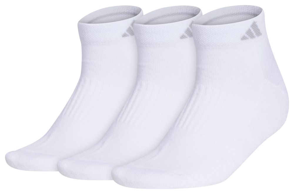 adidas Women's Cushioned 3.0 3-Pack Low Cut Socks Unisex Accessories Socks