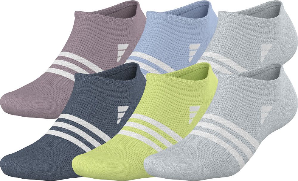 adidas Women's Superlite 3.0 No Show Socks 6-pairs Unisex Accessories Socks