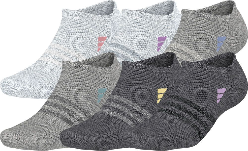adidas Women's Superlite 3.0 No Show Socks (6-Pack)