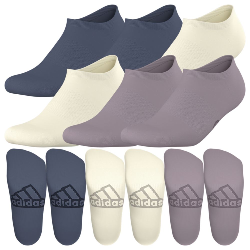 adidas Men's Superlite Classic 6-Pack No Show Socks Unisex Accessories Socks