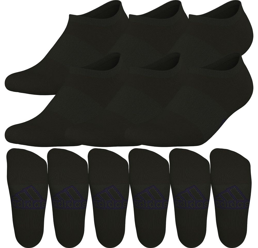 adidas Men's Superlite Classic 6-Pack No Show Socks Unisex Accessories Socks