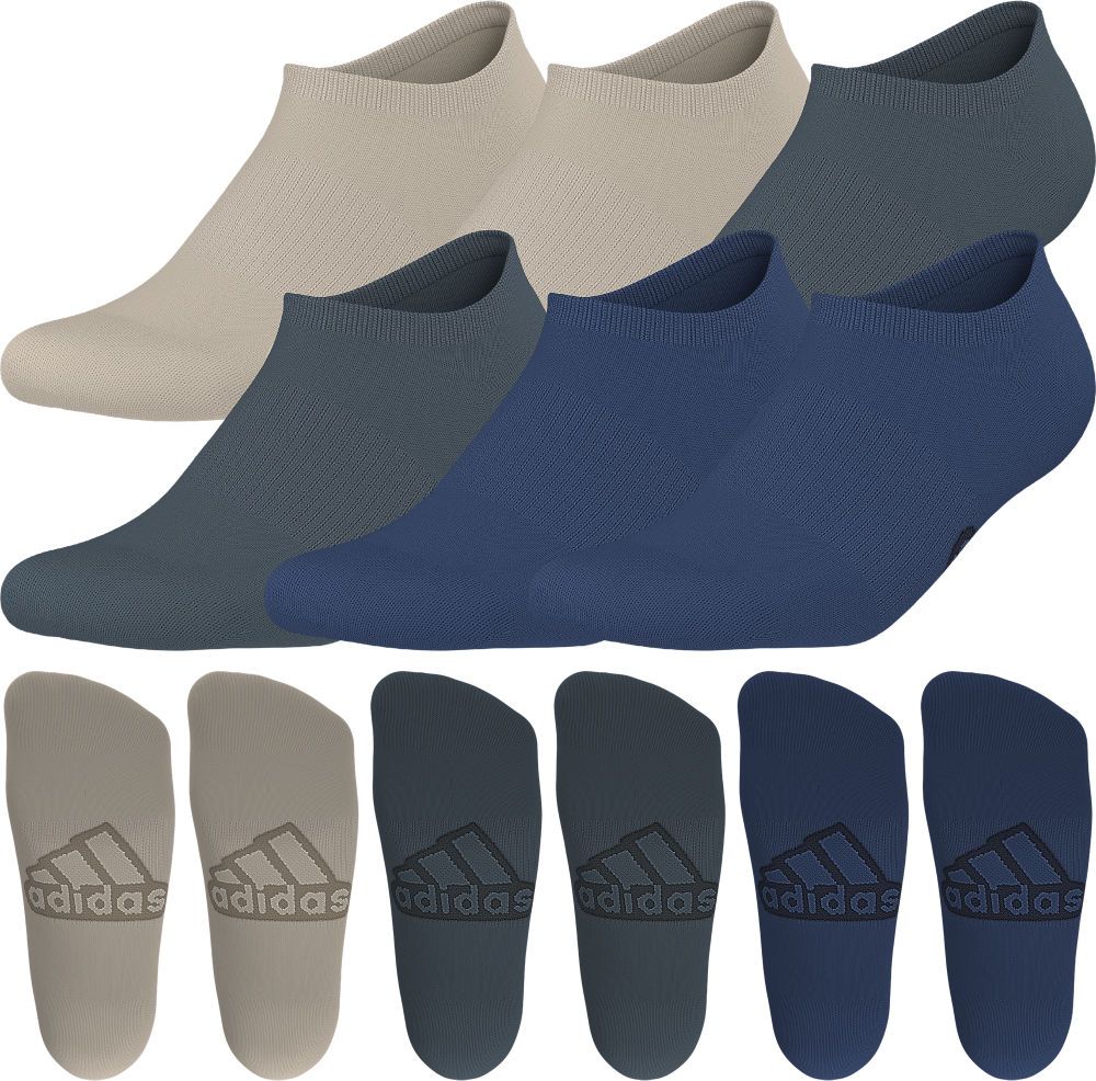 adidas Men's Superlite Classic 6-Pack No Show Socks Unisex Accessories Socks