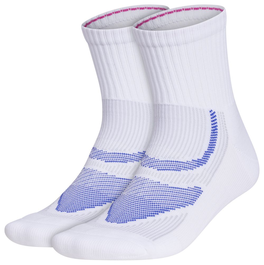 adidas Unisex Superlite Performance 2-Pack High Quarter Socks Unisex Accessories Socks