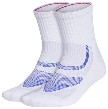adidas Unisex Superlite Performance 2-Pack High Quarter Socks Unisex Accessories Socks