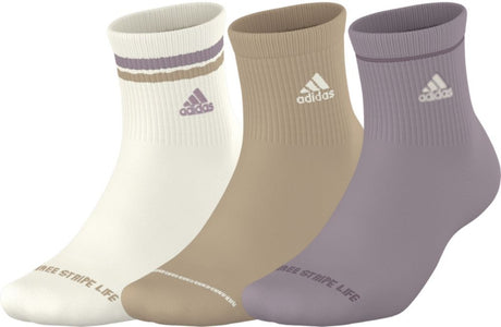 adidas Women's Sport 2.0 High Quarter Socks 3 Pairs Unisex Accessories Socks