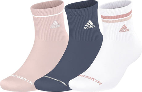 adidas Women's Sport 2.0 High Quarter Socks 3 Pairs Unisex Accessories Socks