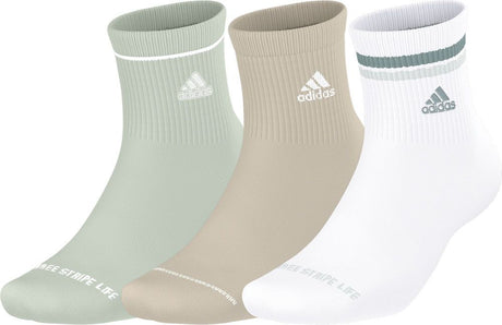adidas Women's Sport 2.0 High Quarter Socks 3 Pairs Unisex Accessories Socks