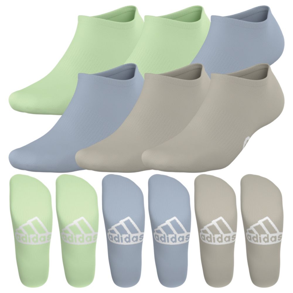 adidas Women's Superlite Classic No Show Sock 6-Pack Unisex Accessories Socks