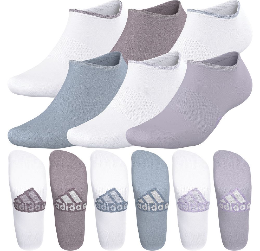 adidas Women's Superlite Classic No Show Sock 6-Pack Unisex Accessories Socks