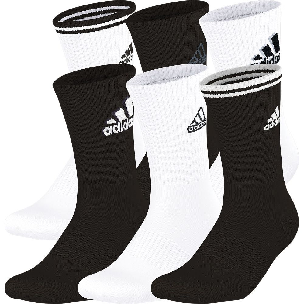 adidas Athletic Cushioned Mixed 2.0 Crew Socks 6-Pack Unisex Accessories Socks