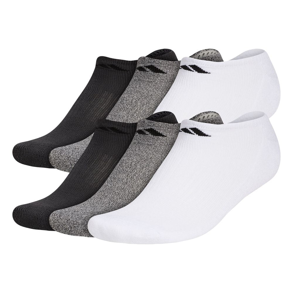 adidas Men's Athletic Cushioned No Show Socks 3 Pairs Unisex Accessories Socks