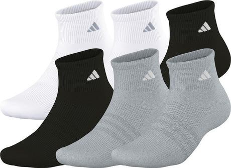 adidas Women's Superlite 3.0 6-Pack Quarter Socks Unisex Accessories Socks