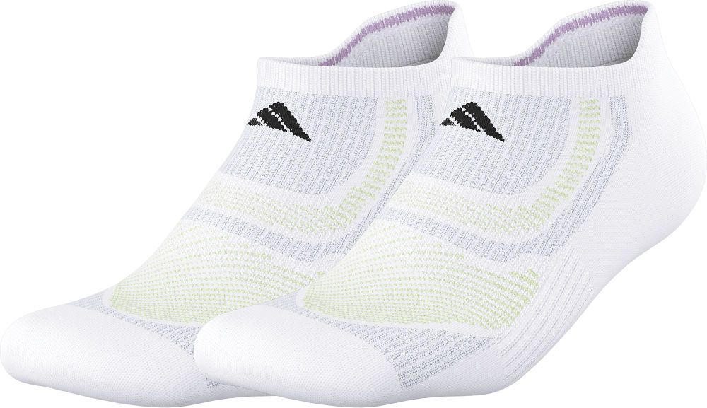 adidas Unisex Superlite Performance No Show Socks 2 Pairs Unisex Accessories Socks