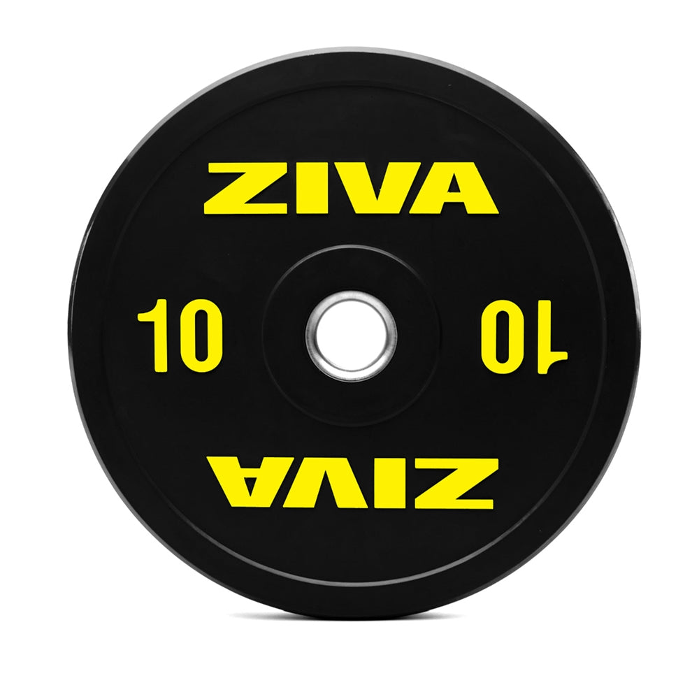 ZIVA Rubber Bumper Plate Exercise & Wellness Strength Bars & Plates
