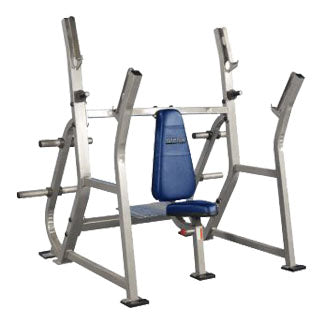 Pro Maxima PLR-200 Olympic Shoulder Press w/ Spotter Stand and Weight Storage Exercise & Wellness Gym Equipment