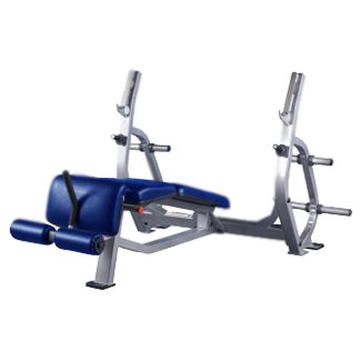 Pro Maxima PLR-300 Olympic Decline Bench w/ Weight Storage Exercise & Wellness Strength Strength Equipment