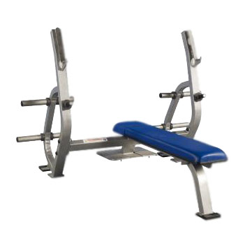 Pro Maxima PLR-150 Olympic Bench Press w/ Spotter Stand and Weight Storage Exercise & Wellness Gym Equipment